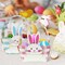Wrapables Easter Gift Baskets with Handle, Treat Boxes for Eggs, Cookies and Candy, Set of 8, Bunny & Plaid
